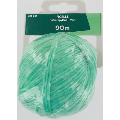 Trefilaction corde polypro 2,0/2 100g 90m vert