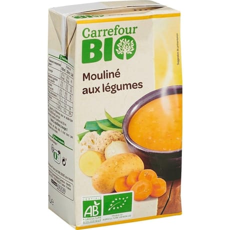Carrefour bio mouliné aux légumes 1 l