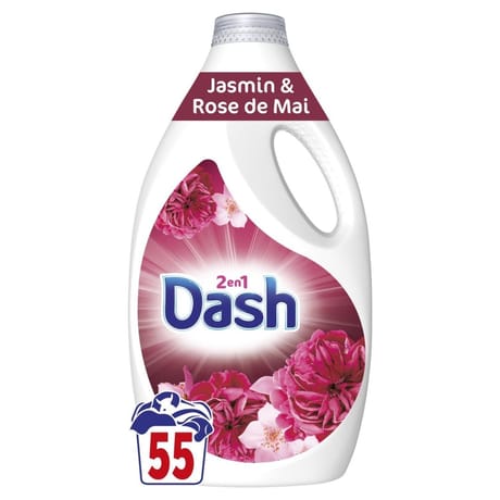 Dash liquide jasmin et rose de mai 55 doses 2.475l