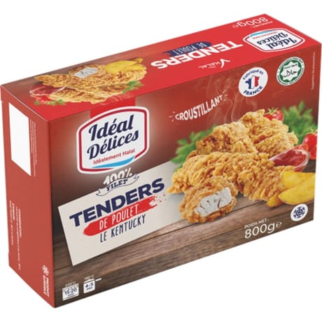 Idéal Délices tenders de poulet "Le Kentucky" halal 800g