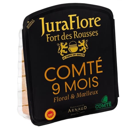 Juraflore comté 9 mois affiné caves de poligny AOP 35%mg 200g