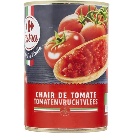 Carrefour extra pulpe de tomates 400g