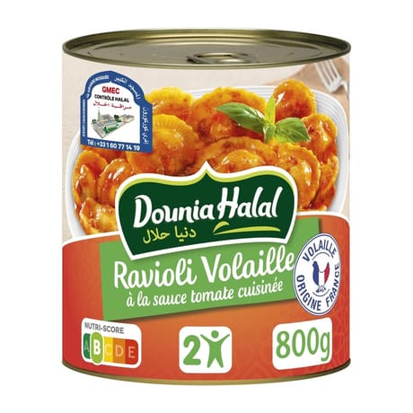 Dounia halal ravioli volaille 800g
