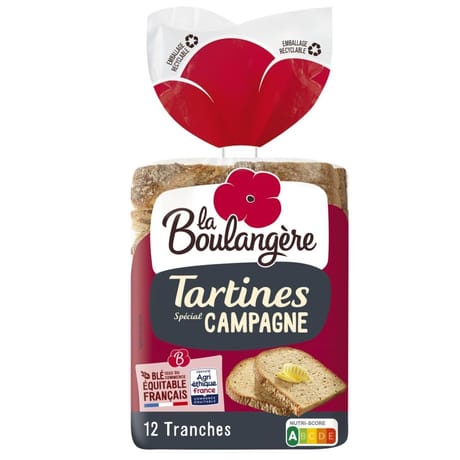 La Boulangère tartines campagne 450g