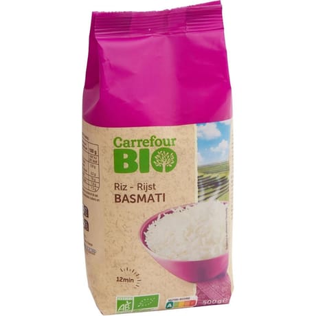 Carrefour bio riz basmati 500g
