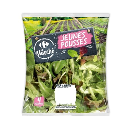 Carrefour le marché salade jeunes pousses 125g