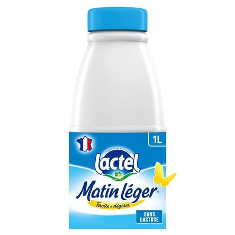 Lactel matin léger lait à 1.2% m.g  1 l
