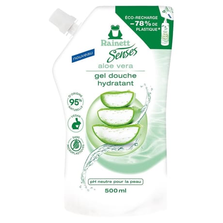 Rainett senses gel douche aloe vera recharge 500ml