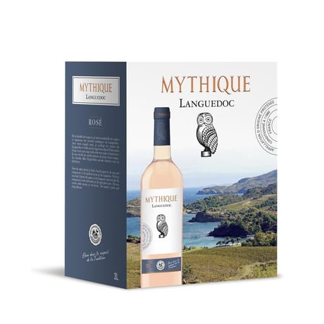 Aop languedoc mythique hve3 rose  bib 3l
