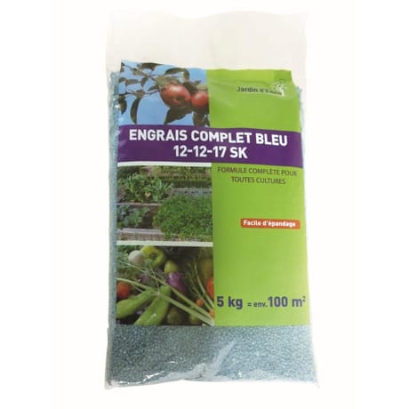 Engrais bleu 12-12-17sk 5kg jardin d'eden
