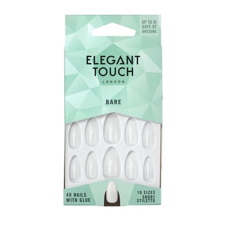 Elegant touch faux-ongles bare short stiletto x48