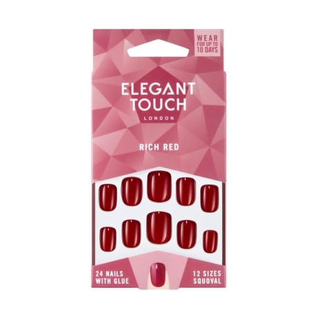 Mild & elegant faux ongles rich red elegant touch 20g