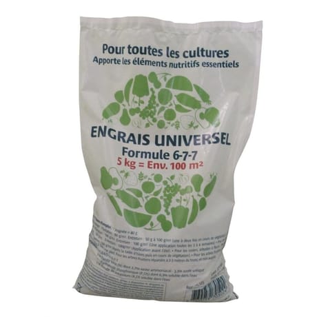 Engrais universel 5kg npk 6-7-7