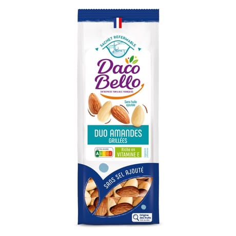 Duo amandes grillées sans sel 175g