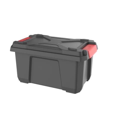 Coffret xpert pro 40l avec couvercle 57.3x35.6x30.3cm noir/rouge