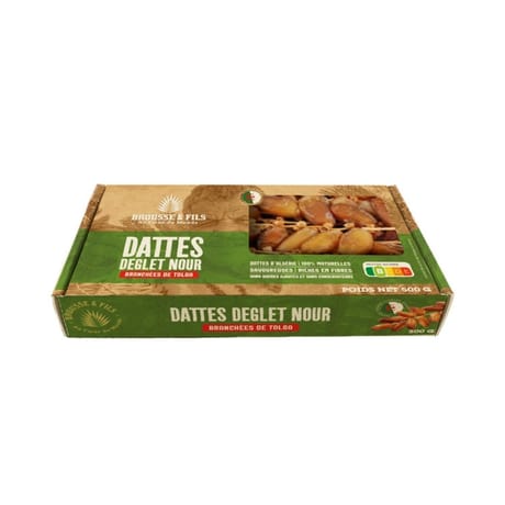 Dattes branchées Deglet  Nour 500G Algérie