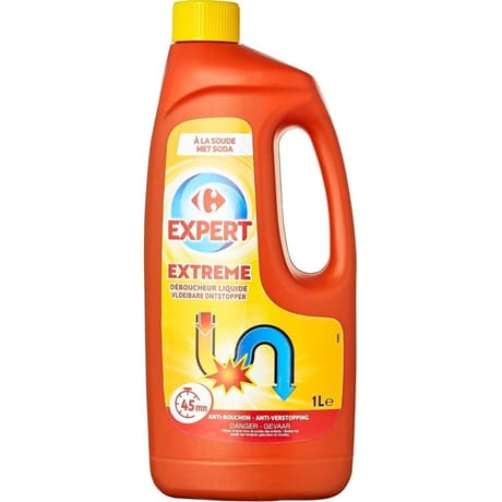Carrefour expert déboucheur liquide extrême 1l