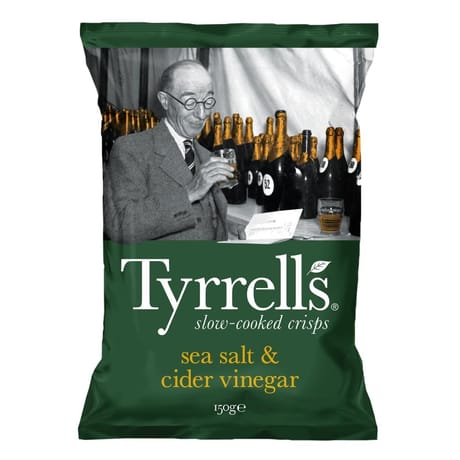 Tyrrell's chips vinaigre de cidre et sel de mer 150g