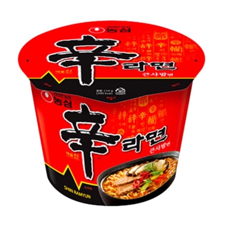 Nong shim grand bol de soupe de nouilles shin 114g