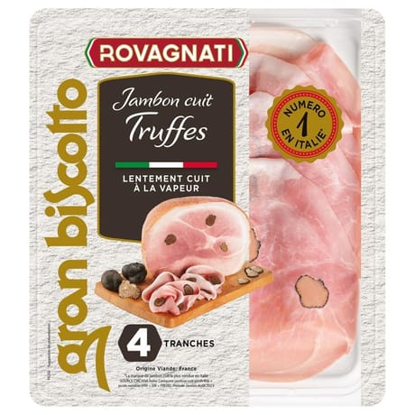 Rovagnati Gran Biscotto jambon cuit truffes 4 tranches 120g
