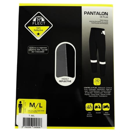 Pantalon de pluie waterproof haute visibilité homologué CE M/L