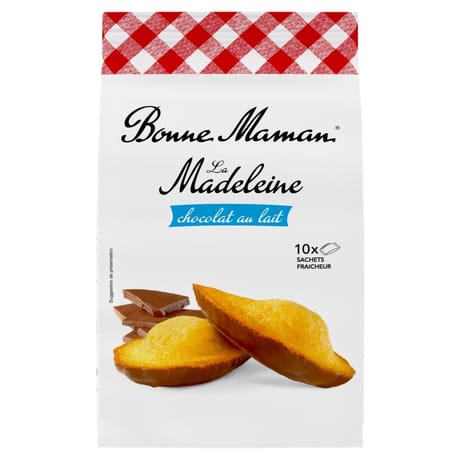 Bonne Maman madeleine au chocolat au lait x10 300g