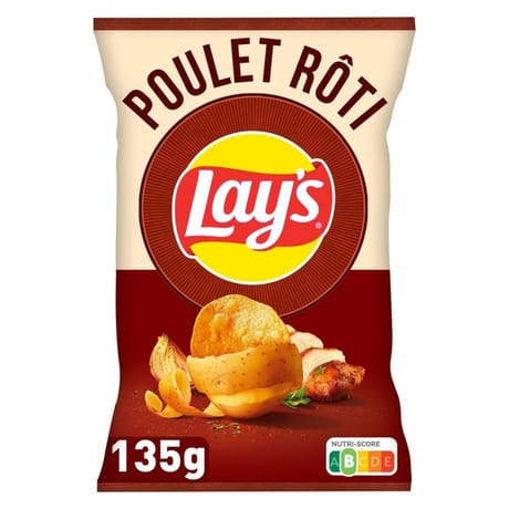 Lays chips poulet rôti 135g