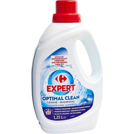 Carrefour expert lessive liquide fraîcheur alpine 1.25l