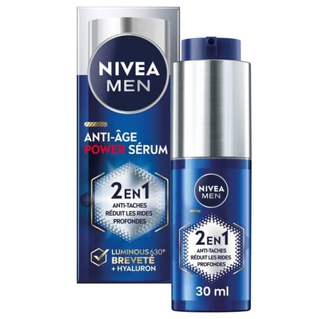 Nivea men serum luminous 2 en 1 30ml
