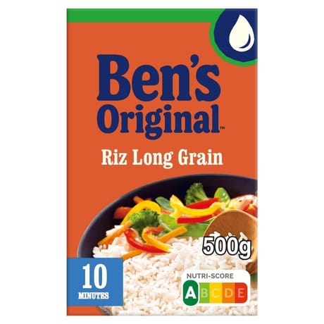 Ben's original riz vrac long grain 10 mn 500g