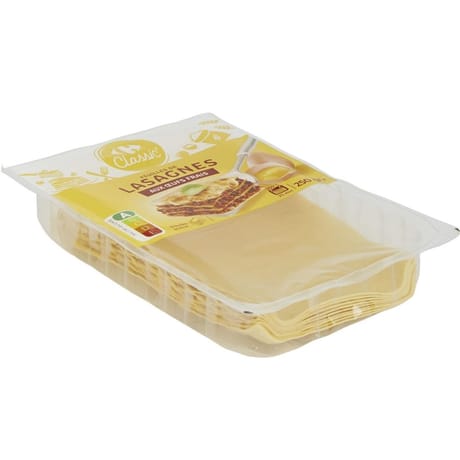 Carrefour classic' feuilles de lasagnes aux oeufs frais 250g