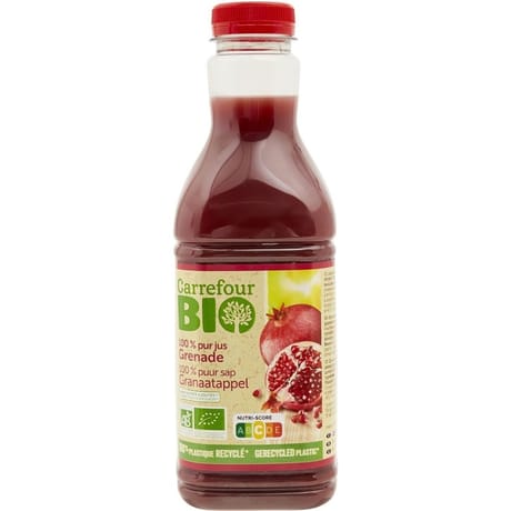 Carrefour bio jus de grenade 100% pur jus bio 90cl