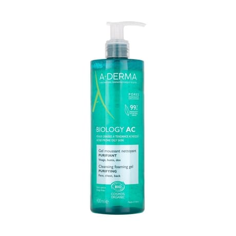 A-derma biology ac gel moussant purifiant bio 400 ml