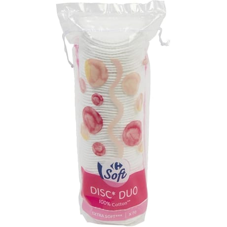 Carrefour soft coton disc duo x70