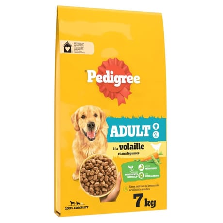 Pedigree adult croquettes à la volaille et aux légumes - 7kg