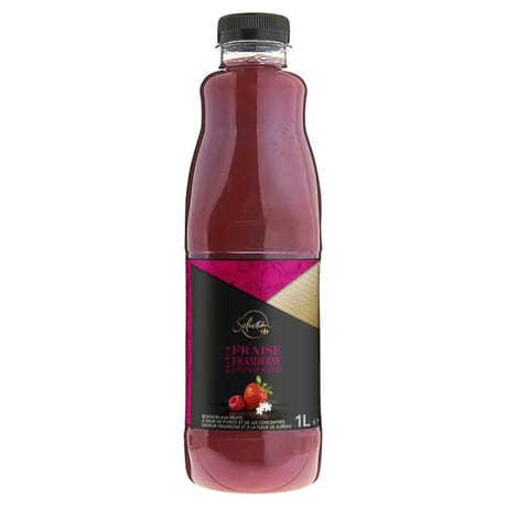 Carrefour sélection jus de fraise, framboise & fleur de sureau 1l