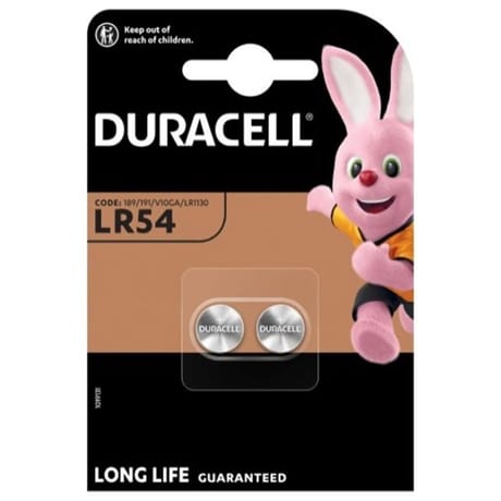 Duracell pile bouton alcaline LR54 1,5V