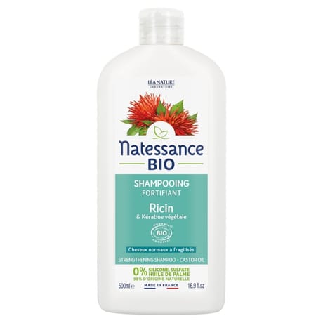 Natessance Shampoing fortifiant ricin bio 500ml