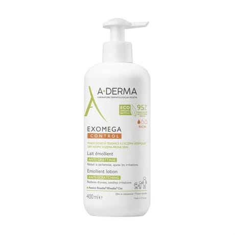 A-derma exomega control lait emollient pompe 400ml
