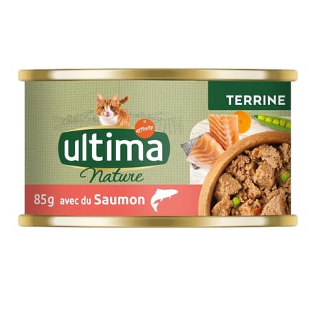 Ultima nature mono conserve repas chat saumon - 85 g