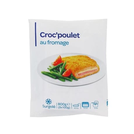 Croque poulet fromage 8x100g