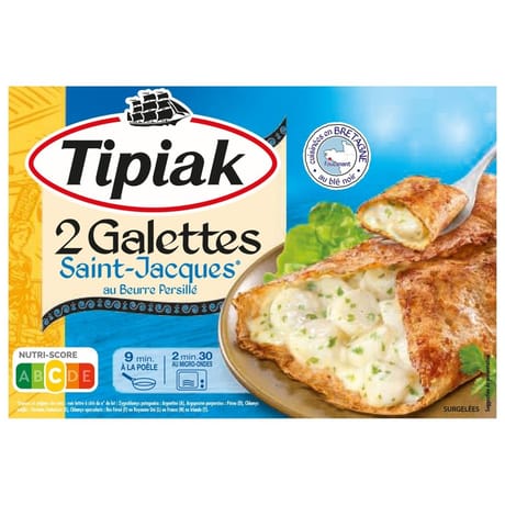 Tipiak 2 galettes Saint Jacques 250g