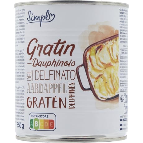 Carrefour simpl gratin dauphinois 850g