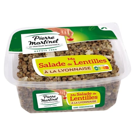 Pierre Martinet salade de lentilles à la Lyonnaise 300g