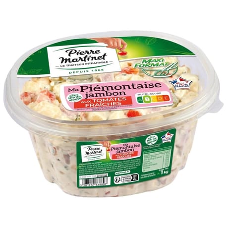 Pierre Martinet piémontaise jambon aux tomates fraîches 1kg