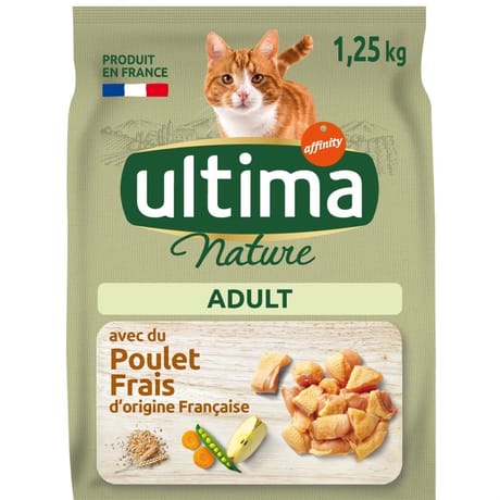 Ultima nature croquette chat poulet 1.25kg