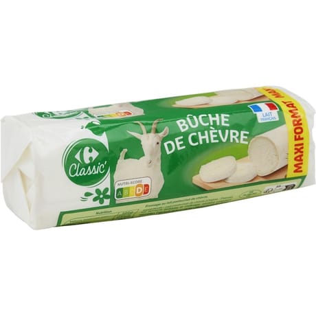 Carrefour Classic' bûche de chèvre 400g