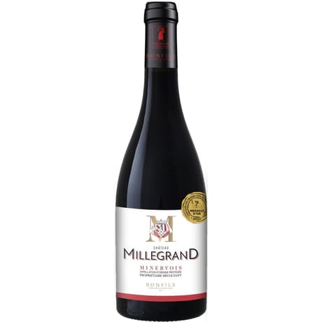 Minervois Rouge AOP Château Millegrand M 14.5% Vol.75 cl