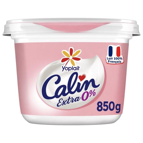 Calin+ fromage blanc nature 0% 850g