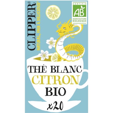 Clipper thé blanc citron bio 34g